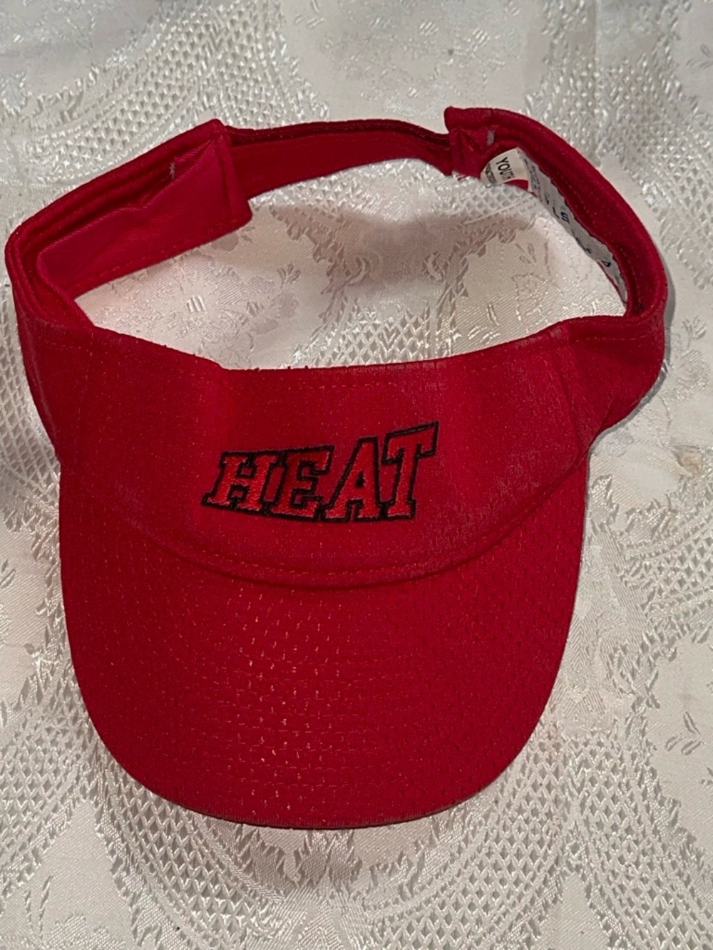 Red 'HEAT' Visor Hat - Sporty Red Sun Visor